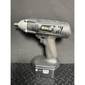 Klutch Black Metal 24V Cordless 1/2in Impact Wrench Set