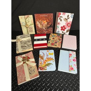 Assorted Decorative Journals and Notebooks � Various Designs, Set of 10