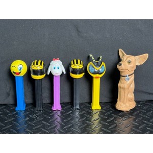 Novelty Dog Dispenser Set - Pop Culture Character Pez Dispensers (6 Pieces)