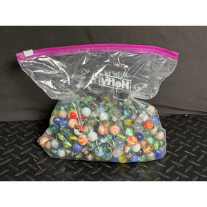 Assorted Glass Marbles Lot � Mixed Colors, Tumbler Style