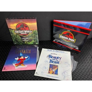 Movie Lot Jurassic Park, The Lost World & Disneys Fantasia VHSDVD Box Set