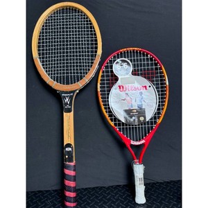 Wilson SportElite Tennis Racquet � Wooden Frame, Graphite Shaft