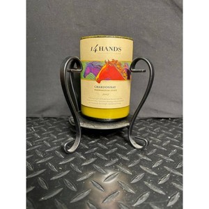 Wine Barrel Style Display Holder � Metal Caddy for Wine Bottle