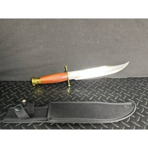 Folding Utility Knife with Wood Handle and Gold Accents - Blade & Tool