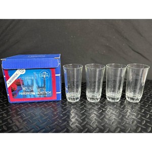 American Heritage Clear Crystal Beverage Glasses 4-Piece Set