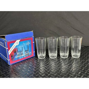 Clear Crystal Beverage Glasses Set of 4 in Box