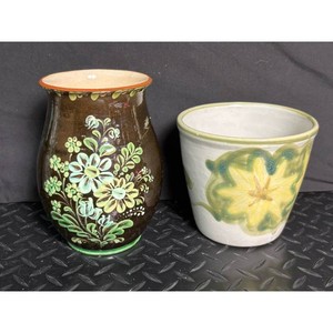 Louisville Stoneware Floral Ceramic Vases Set of 2