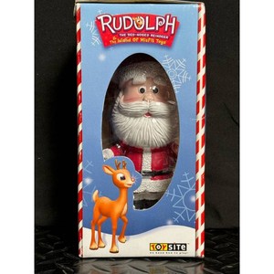 Rudolph Reindeer Bobblehead Figure Set � Santa, Rudolph, Bumble (4 Pieces)