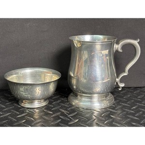 Vintage Silver Plate Pitcher, Bowl & Lid Serving Set