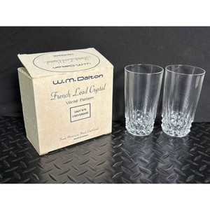 W.M. Dalton Clear Lead Crystal Verit Beverage Glasses 2