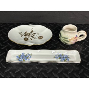Fine Bone China Floral Serving Set 3 Pieces Made in England