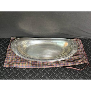 Sheffield Reproduction Silver Plate Oval Serving Tray