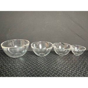 Fostoria Clear Glass Nesting Bowls Set of 4