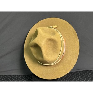 Olive Green Straw Fedora Hat with Chin Strap and Band
