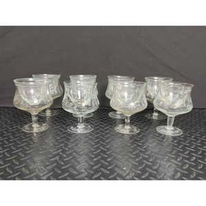 Clear Glass Goblets and Bowls Set � Pressed Pattern, 16 Pieces