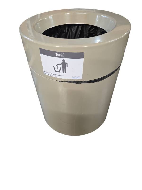 Beige Trash Can Retail $199