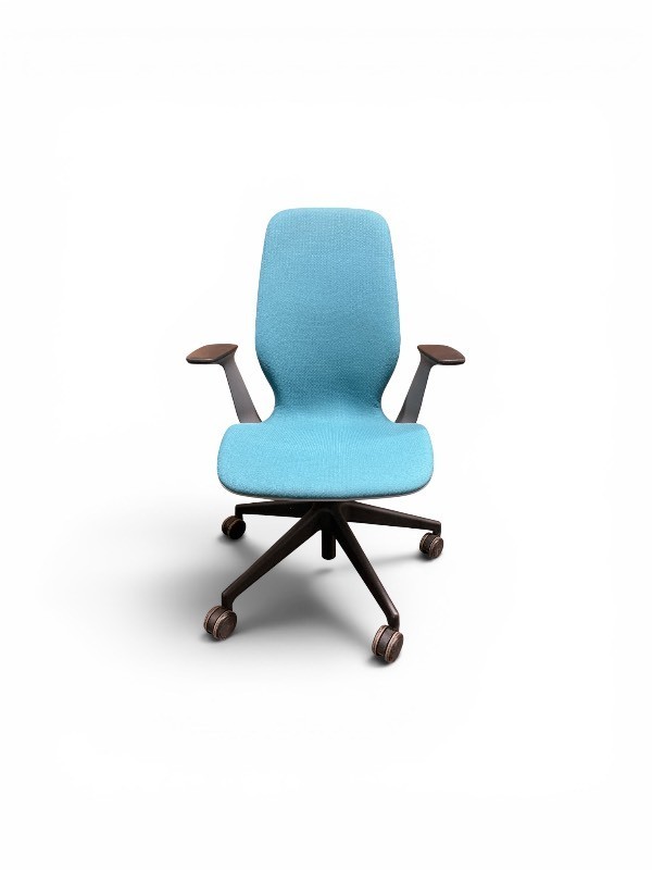 Steelcase SILQ Task Chair featuring a Teal upholstery Retails New for $1200