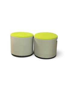 Set of Two Steelcase Turnstone Buoy active sitting stool Yellow Retail $1200