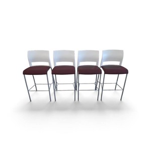 Set of 4 Steelcase Move Perching Stools Retail $1000 each