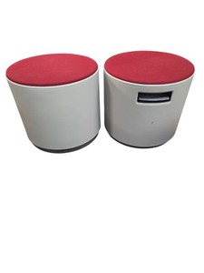 Set of Two Steelcase Turnstone Buoy active sitting stool Maroon Retail $1200