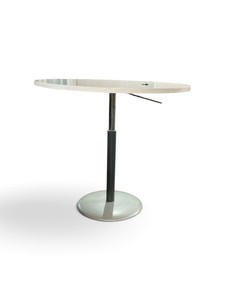 CORT Hydraulic Events Round Bar Table on Wheels Retail $699