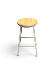Industrial-style stool