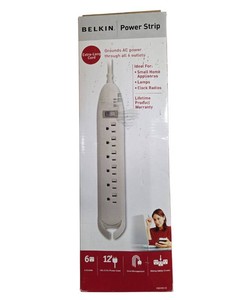 Belkin 6-outlet power strip with 12 ft. power cord