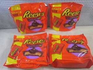 (B-1) 4 Bags of Reeses Chocolate La...