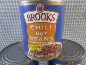 (B-1) 6 Cans of Hot Chili Beans 30....