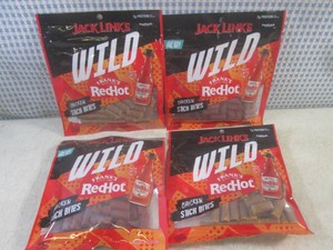 (B-3) 4 Bags of Jack Links Wild Fra...