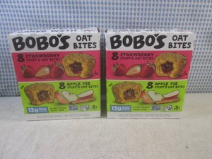 (B-2) 2 Boxes of Bobos Oat Bites 8...