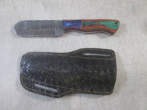(FS) 8 14 Damascus Fixed Blade Kn...