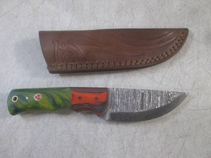 (FS) 8 Damascus Fixed Blade Knife ...