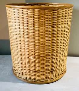 Wicker Trash Can  & Yoga Mat