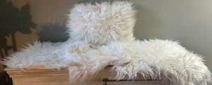 White Fluffy Pillow and 4 pillow cases