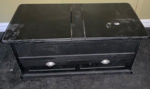 Black Chest with Flip Top