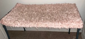 3 Pink Shaggy Rugs