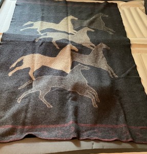Wool Horse Blanket Throw