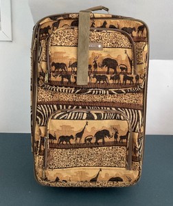 Suitcase with Safari Prints