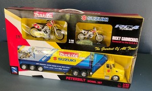 Ricky Carmichael Die Cast Collector Makita Suzuki Racing Set Brand New in Box