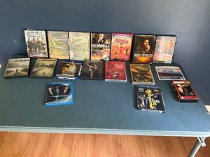 DVD, Blue Ray, and VHS Lot