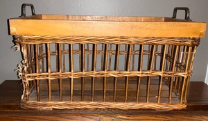Wicker and Wood Basket