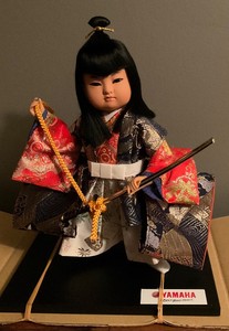 Vintage Kyugetsu Doll Collectable Samurai Doll with Yamaha Logo
