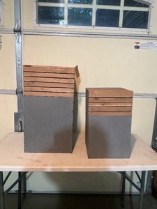End Table Metal and Wood