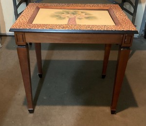 Palm Tree End Table