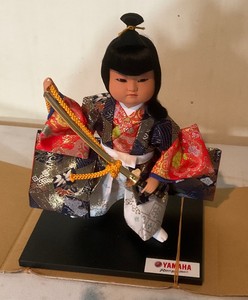 Vintage Kyugetsu Doll Collectable Samurai Doll with Yamaha Logo