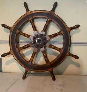 Wooden Ship Wheel