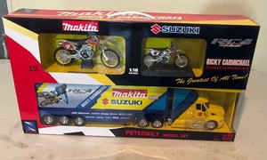 Ricky Carmichael Die Cast Collector Makita Suzuki Racing Set Brand New in Box