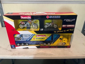 Ricky Carmichael Die Cast Collector Makita Suzuki Racing Set Brand New in Box