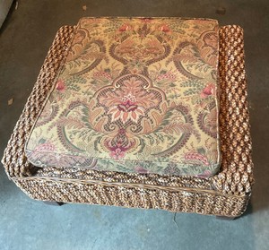 Wicker Ottoman